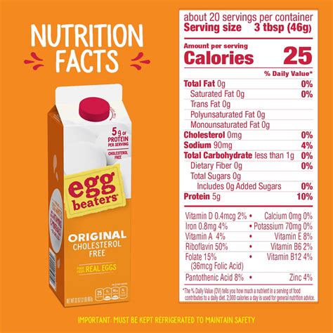 Calories in Egg Beaters .